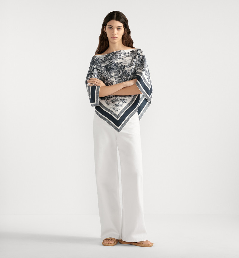 Dior Toile de Jouy Sauvage Dior Silk Top outlook