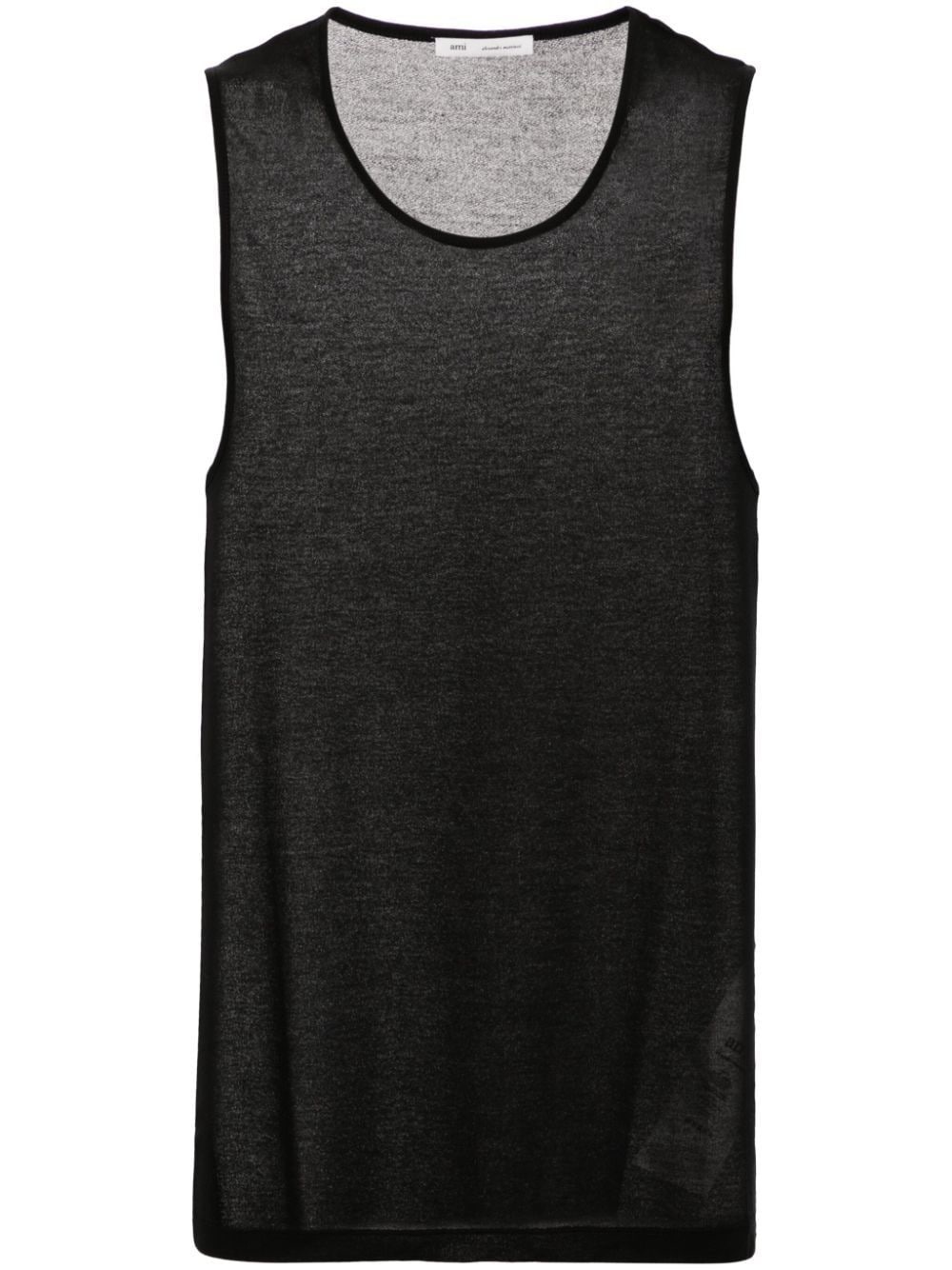 scoop-neck tank top - 1