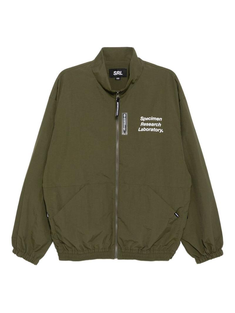 slogan-print jacket 1