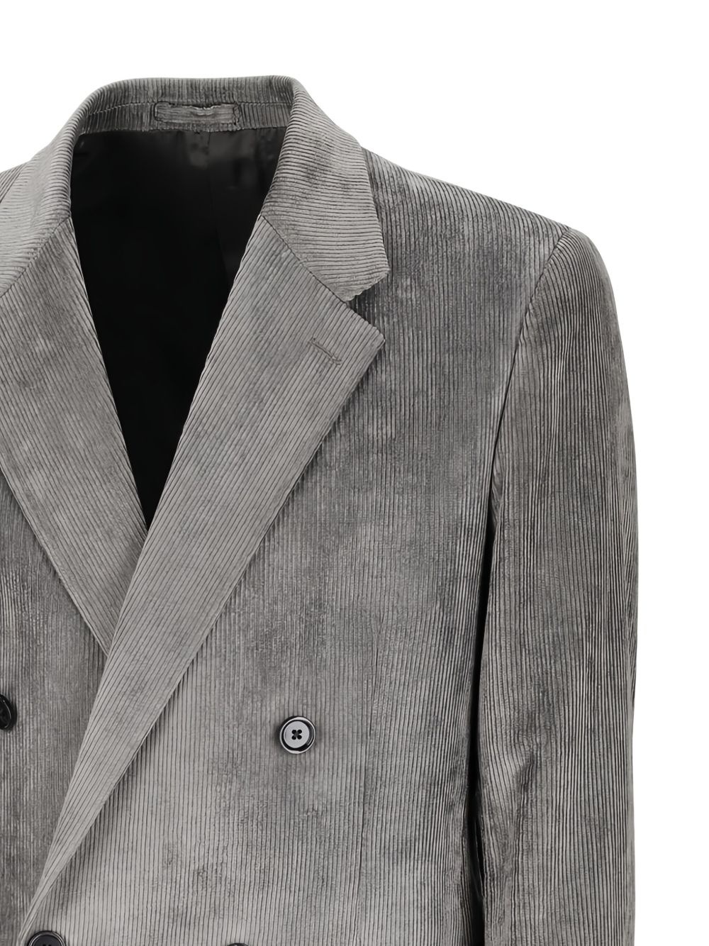 double-breasted corduroy jacket - 3