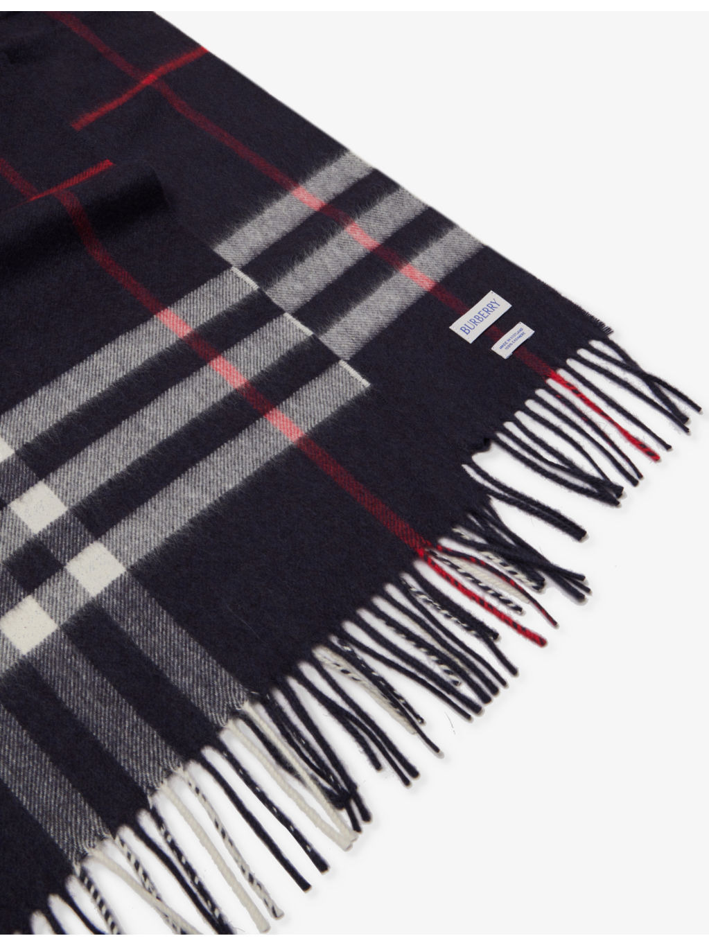 Giant check cashmere scarf - 3
