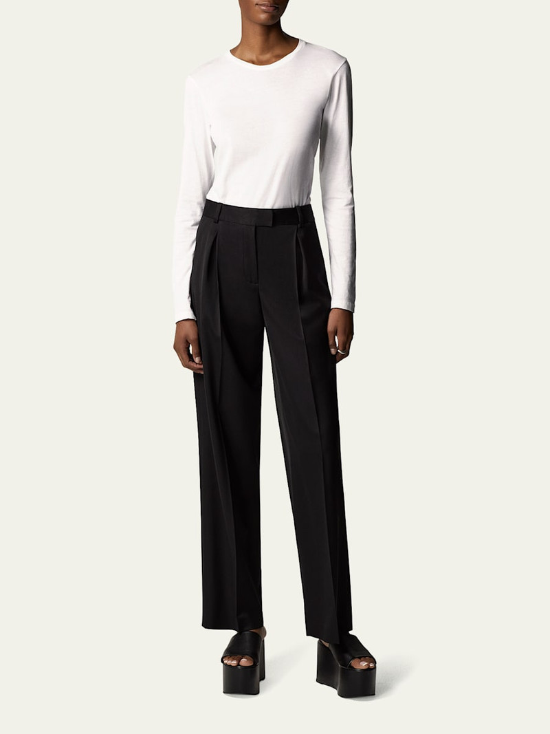 Another Tomorrow Cotton Long Sleeve Tee outlook