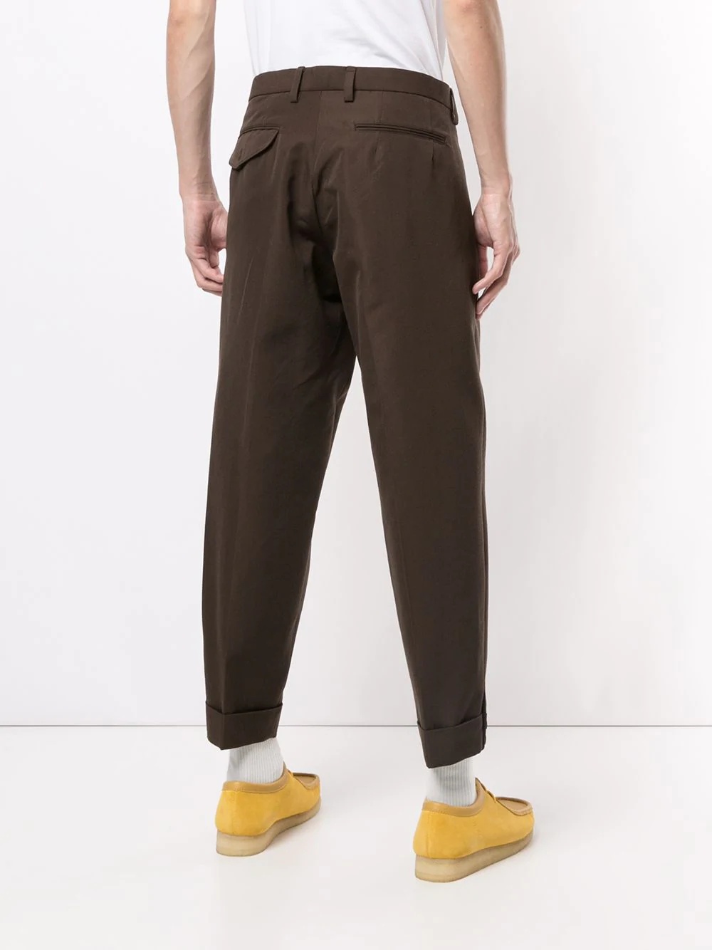 tapered cropped trousers - 4