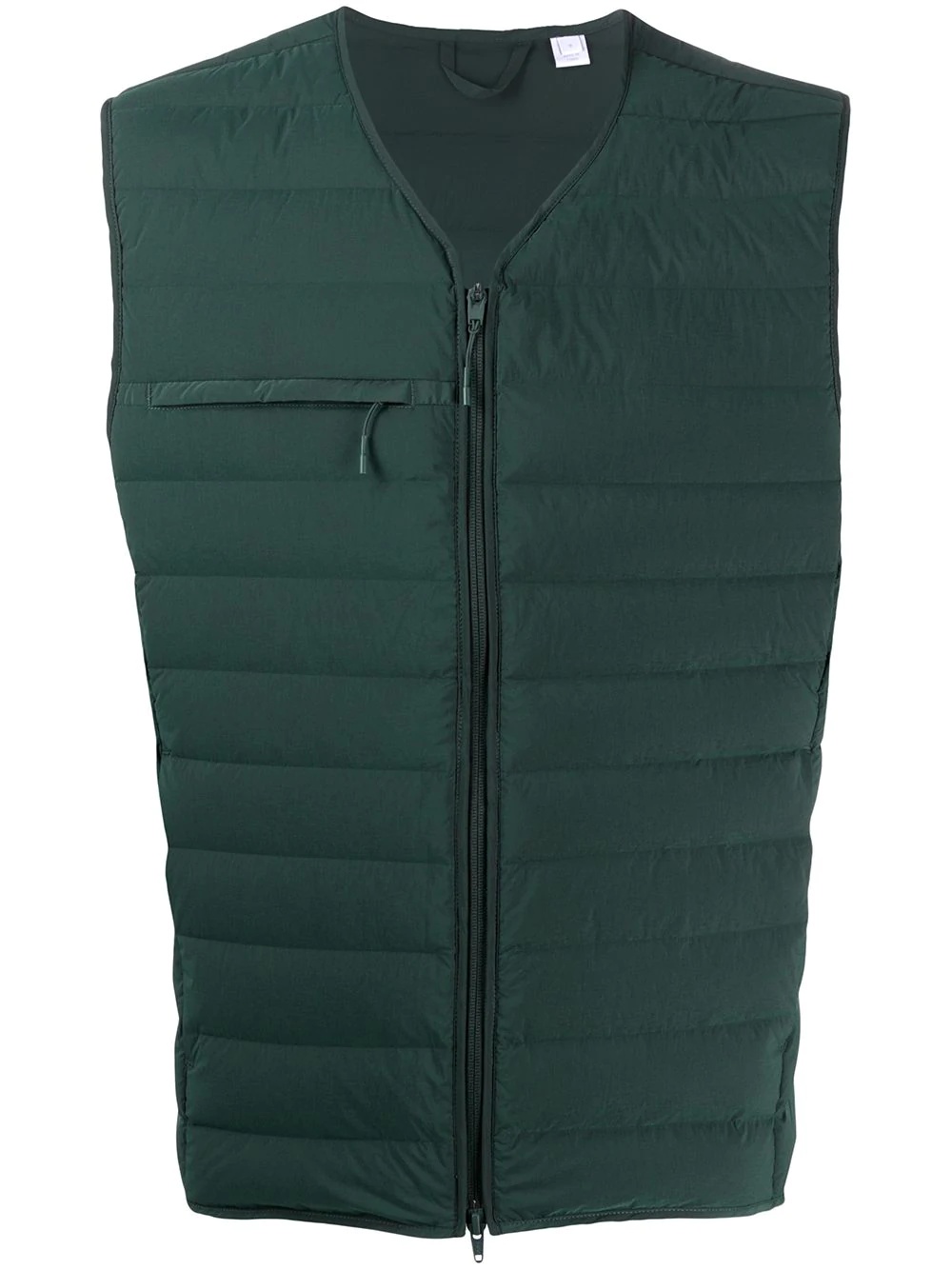 sleeveless padded jacket - 1