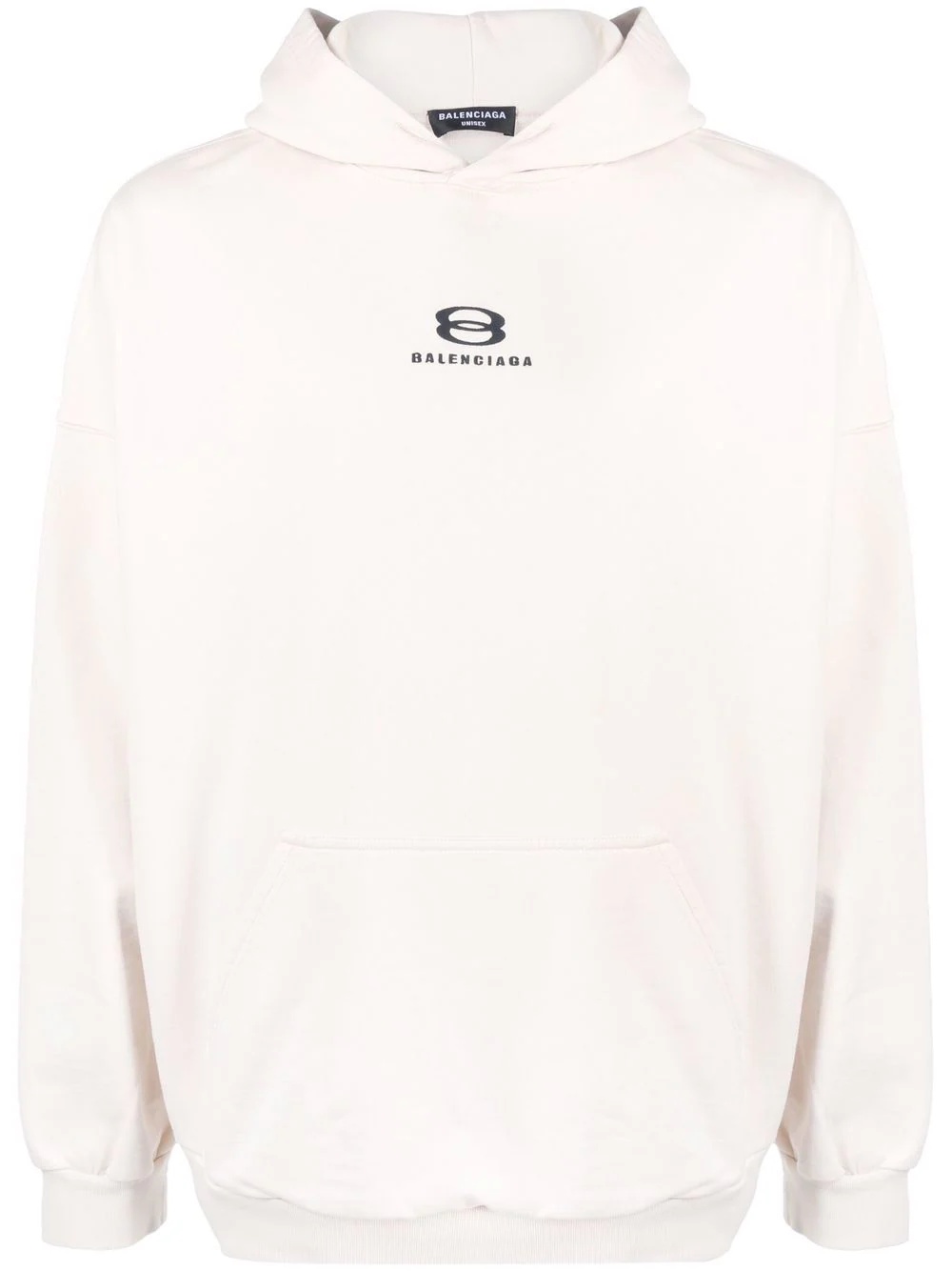 wide logo-print hoodie - 1