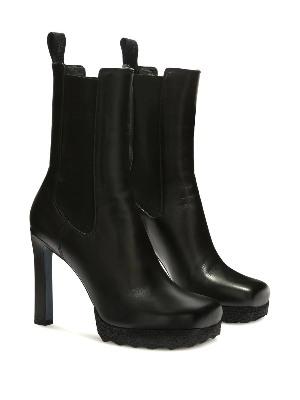 leather heeled boots - 2