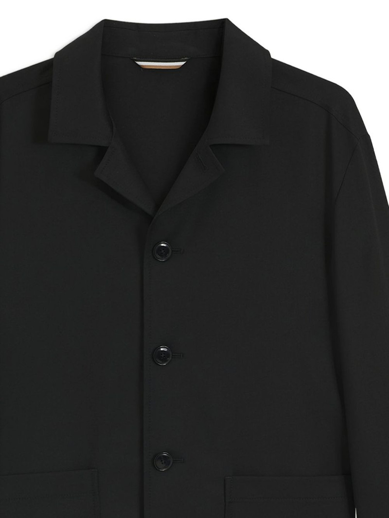 BOSS buttoned patch-pocket jacket outlook