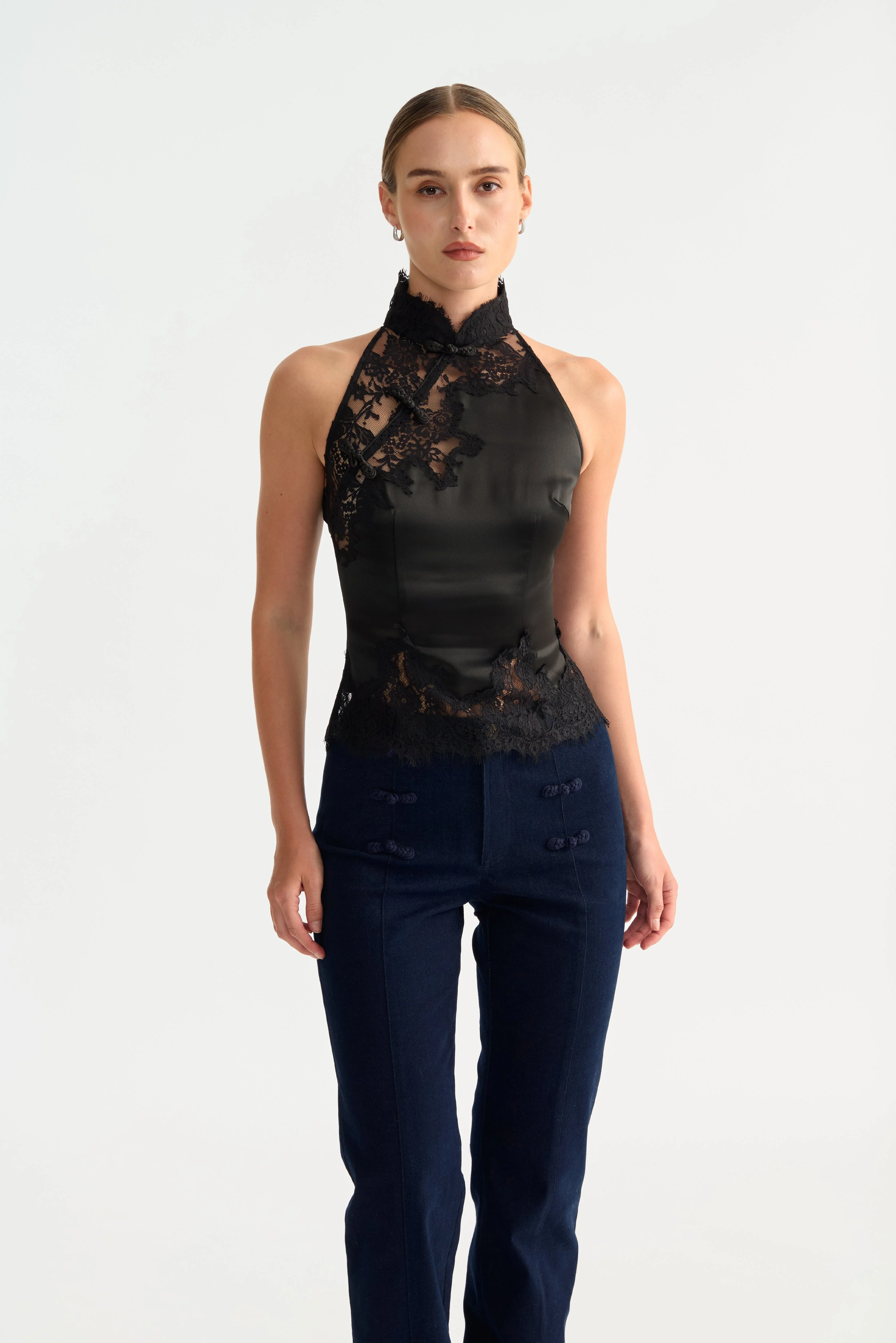 ELVA SATIN TOP - 1