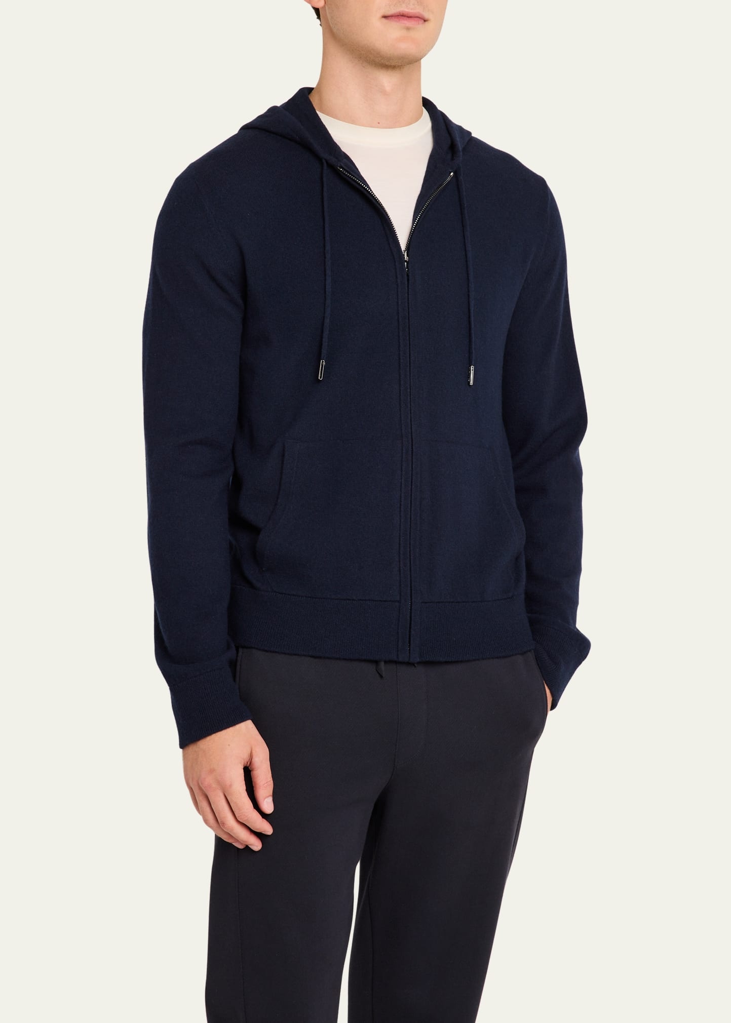 Men's Wool-Cashmere Jersey Spa Hoodie - 4