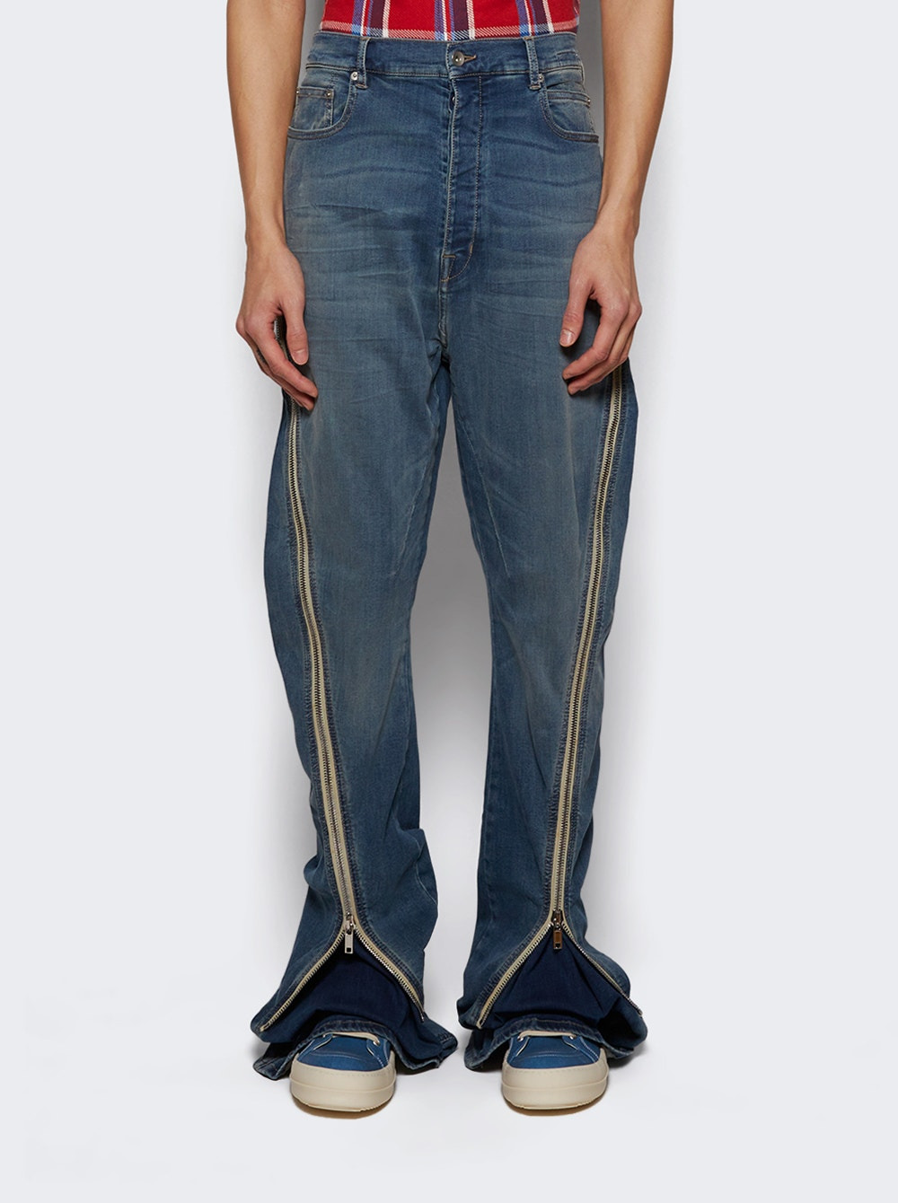 Bolan Banana Denim Pants Washed Indigo - 2