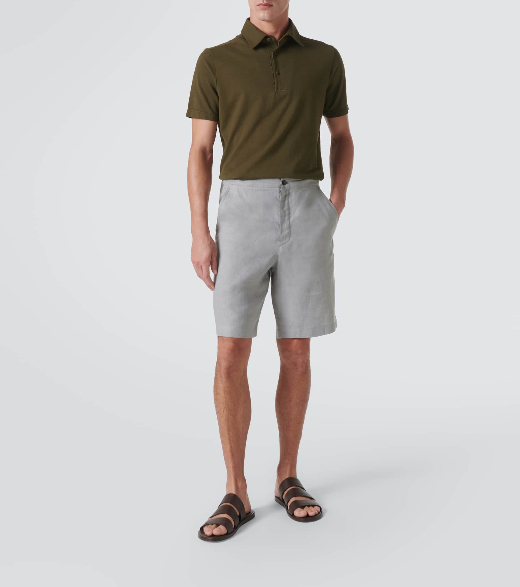 Cotton piqué polo shirt - 2