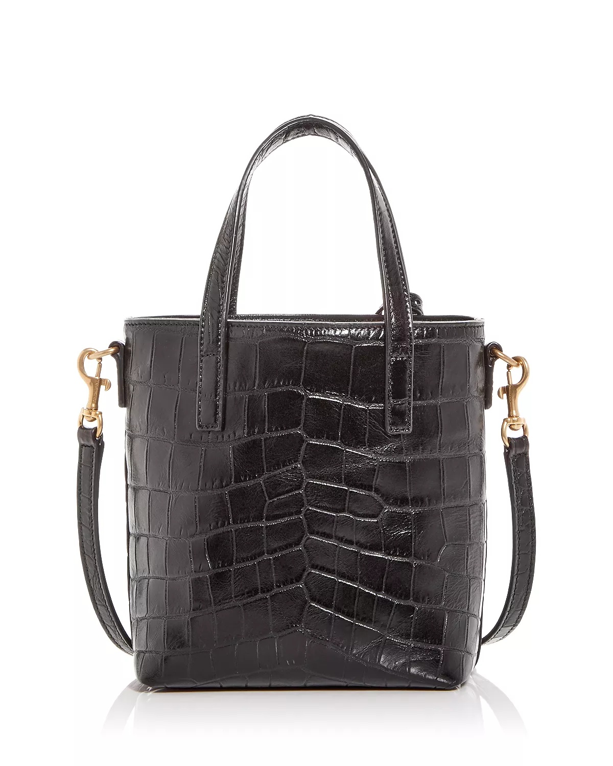 Paris Mini Toy Shopping Bag in Crocodile-Embossed Leather - 7