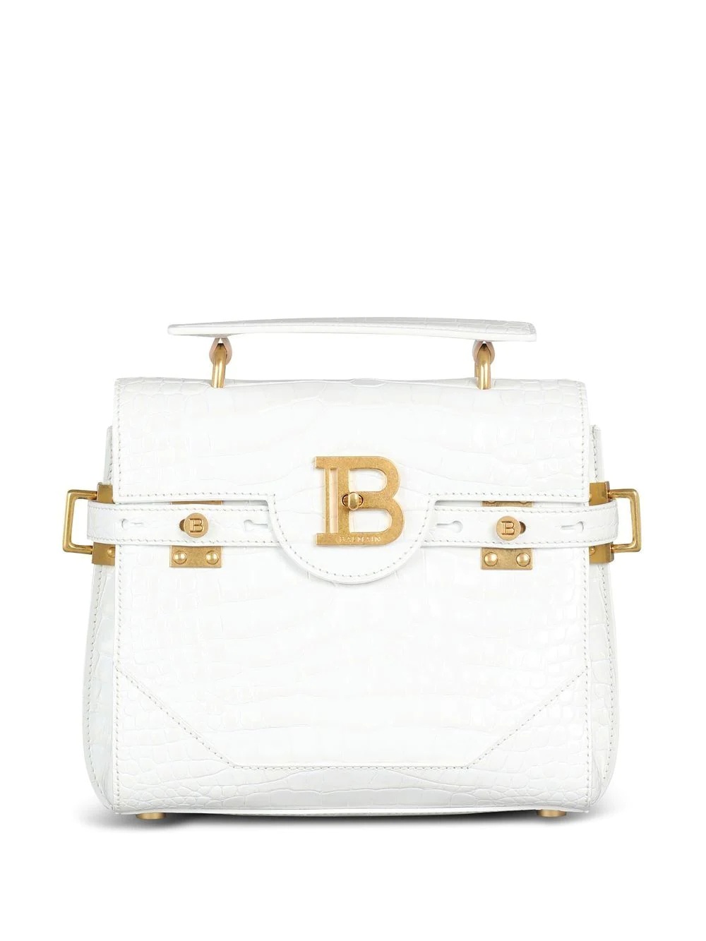 B-Buzz crocodile-embossed shoulder bag - 1