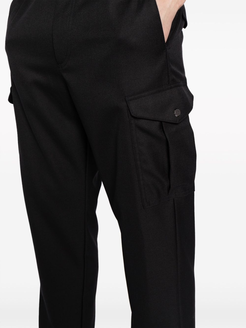 mid-rise tapered-leg trousers - 5