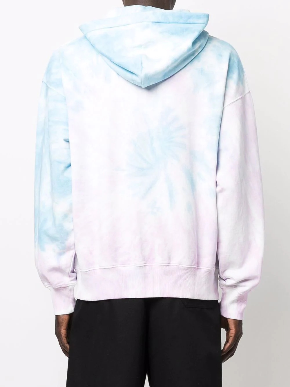 barocco-print tie-dye hoodie - 4