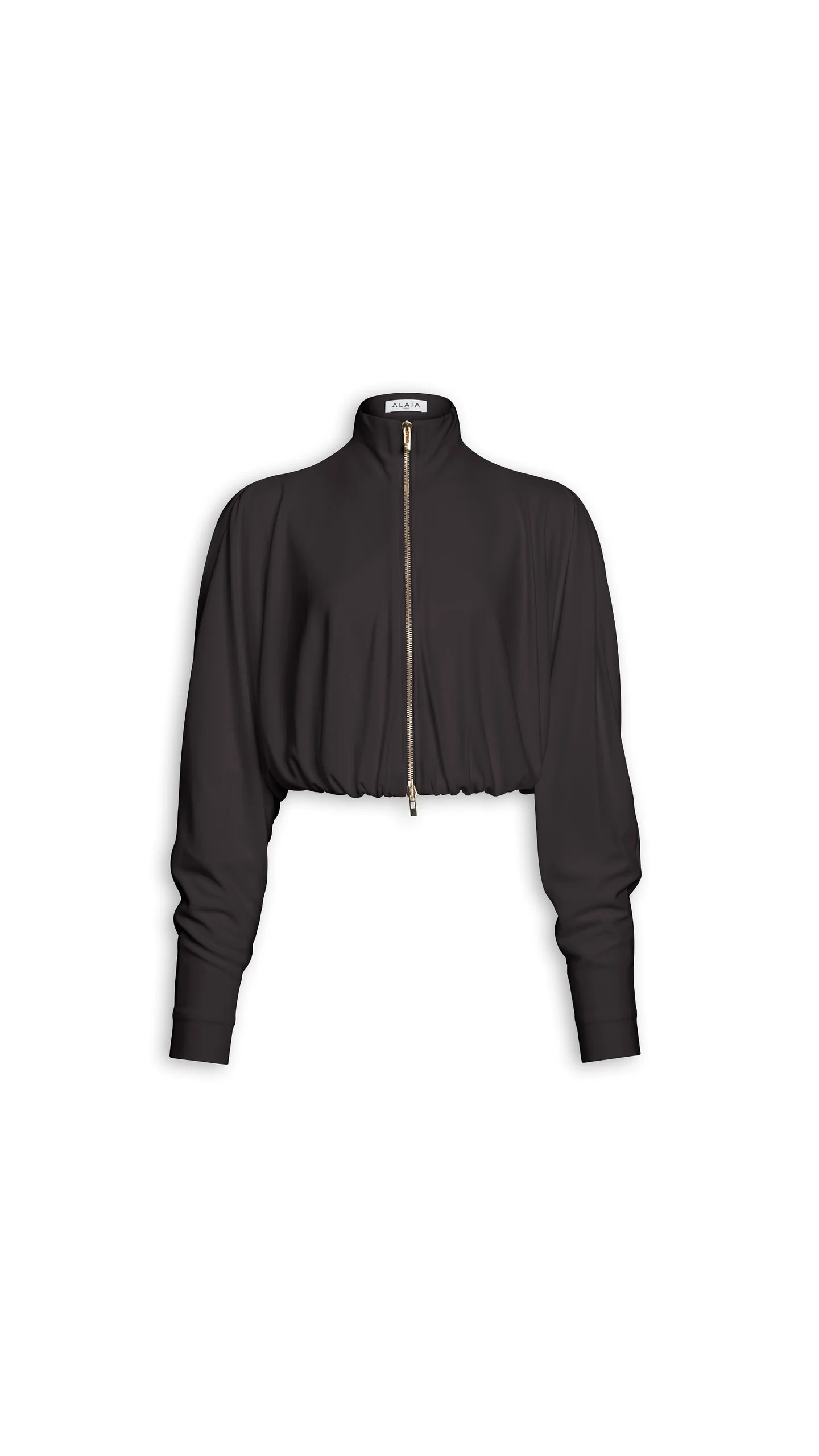 DRAPED MATTE JERSEY JACKET - 1