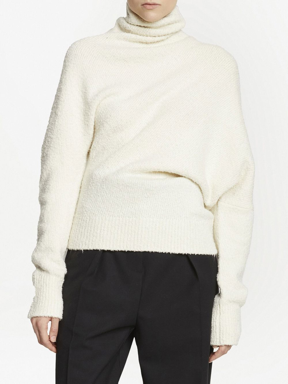 Fuzzy Boucle asymmetric sweater - 2