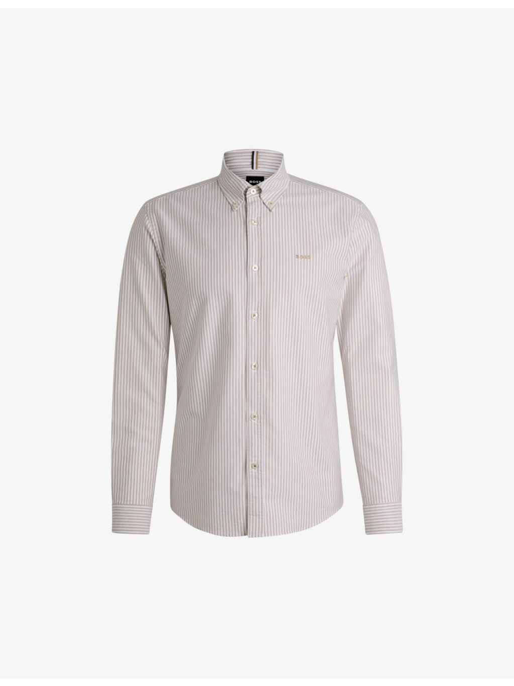 Slim-fit button-down Oxford-cotton shirt - 1