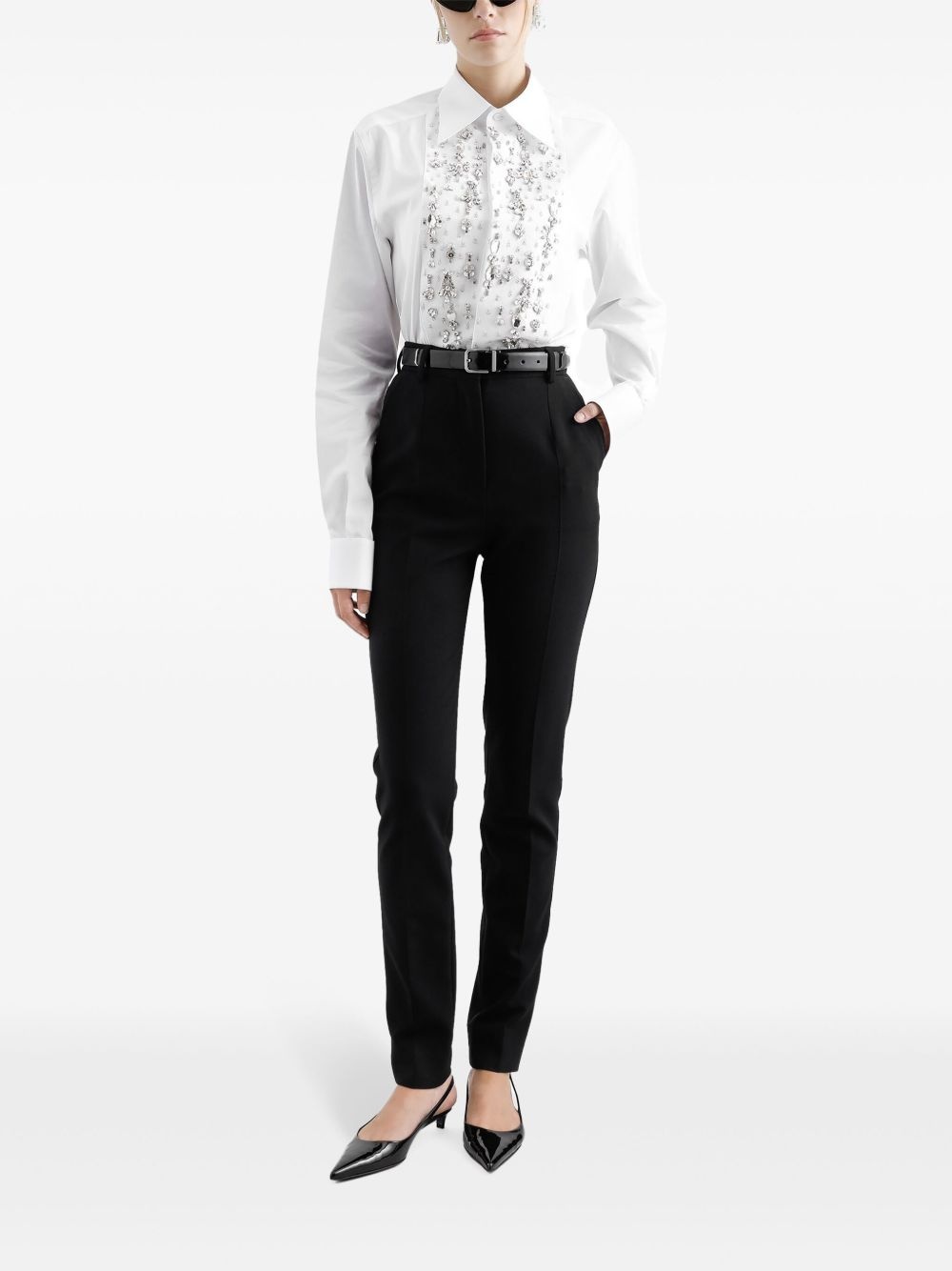 rhinestone-embellished shirt - 2