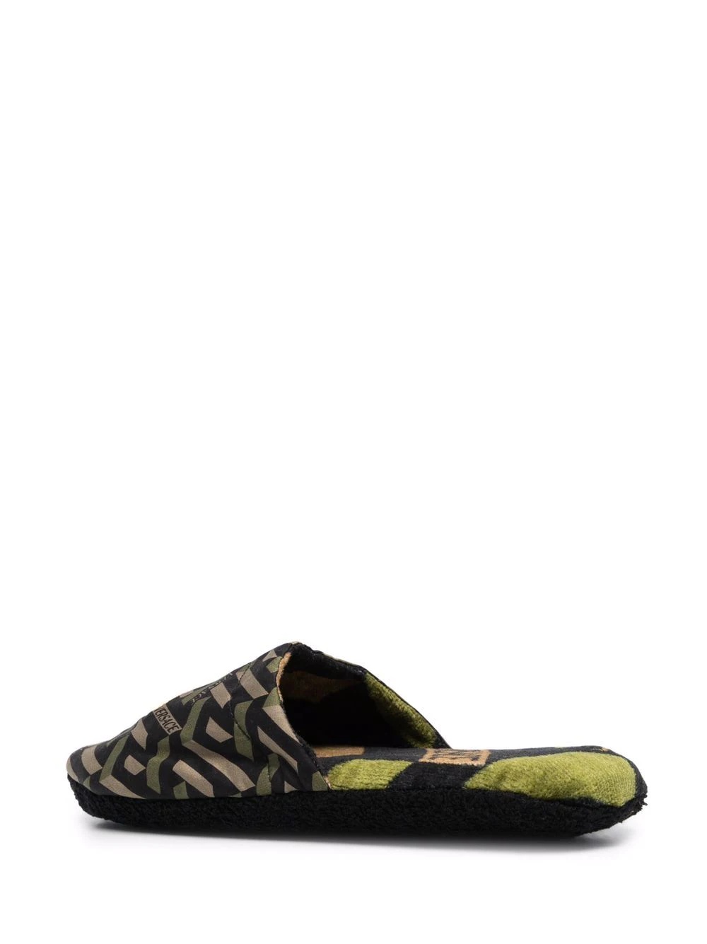 logo embroidered slippers - 3