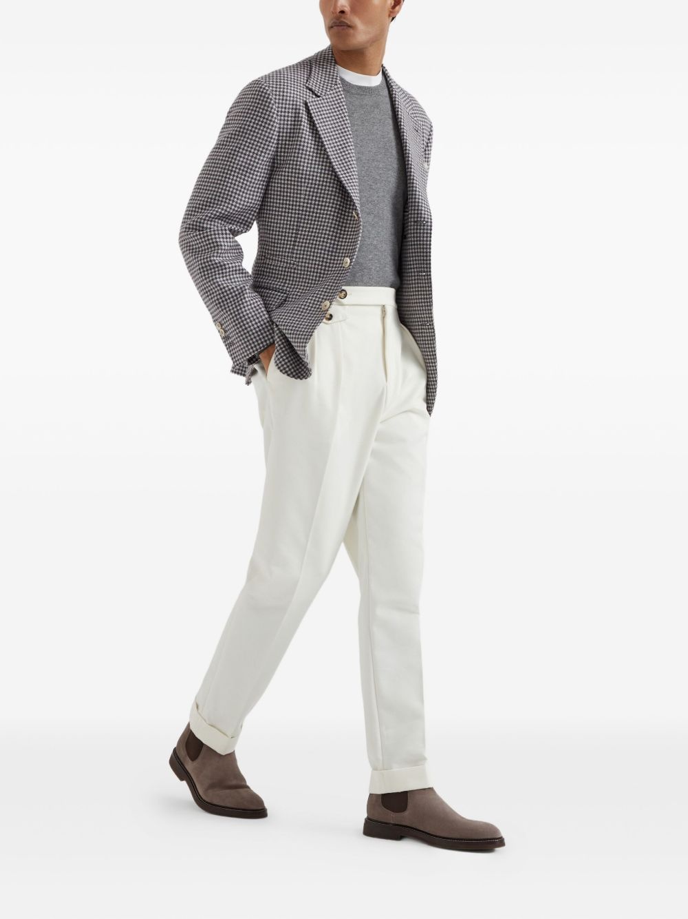 houndstooth blazer - 2