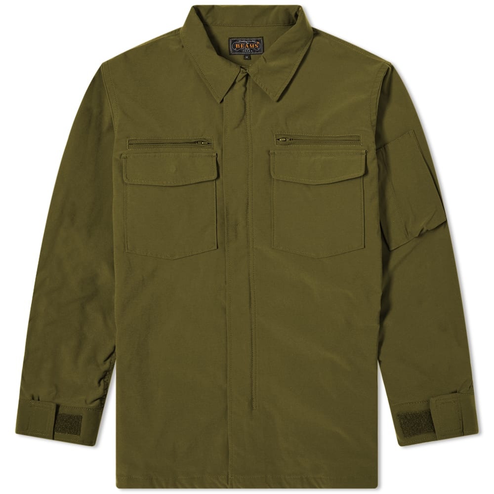 Beams Plus Mil Zip Taslan T-400 Shirt Jacket - 1