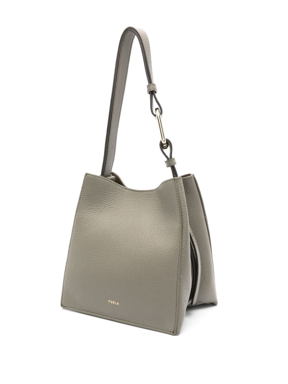 mini Nuvola leather bucket bag - 3