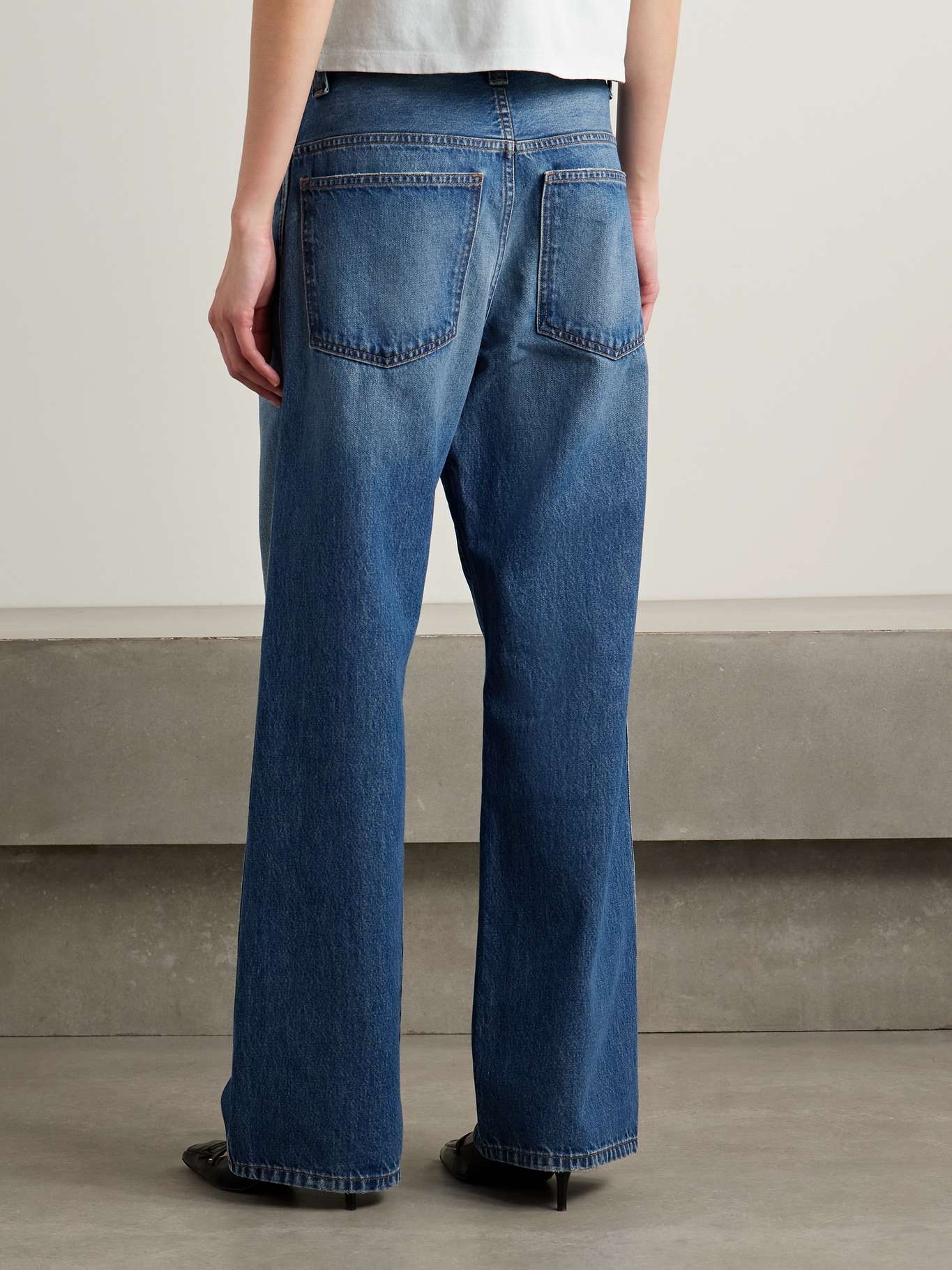 Winslow mid-rise straight-leg jeans Light denim - 4