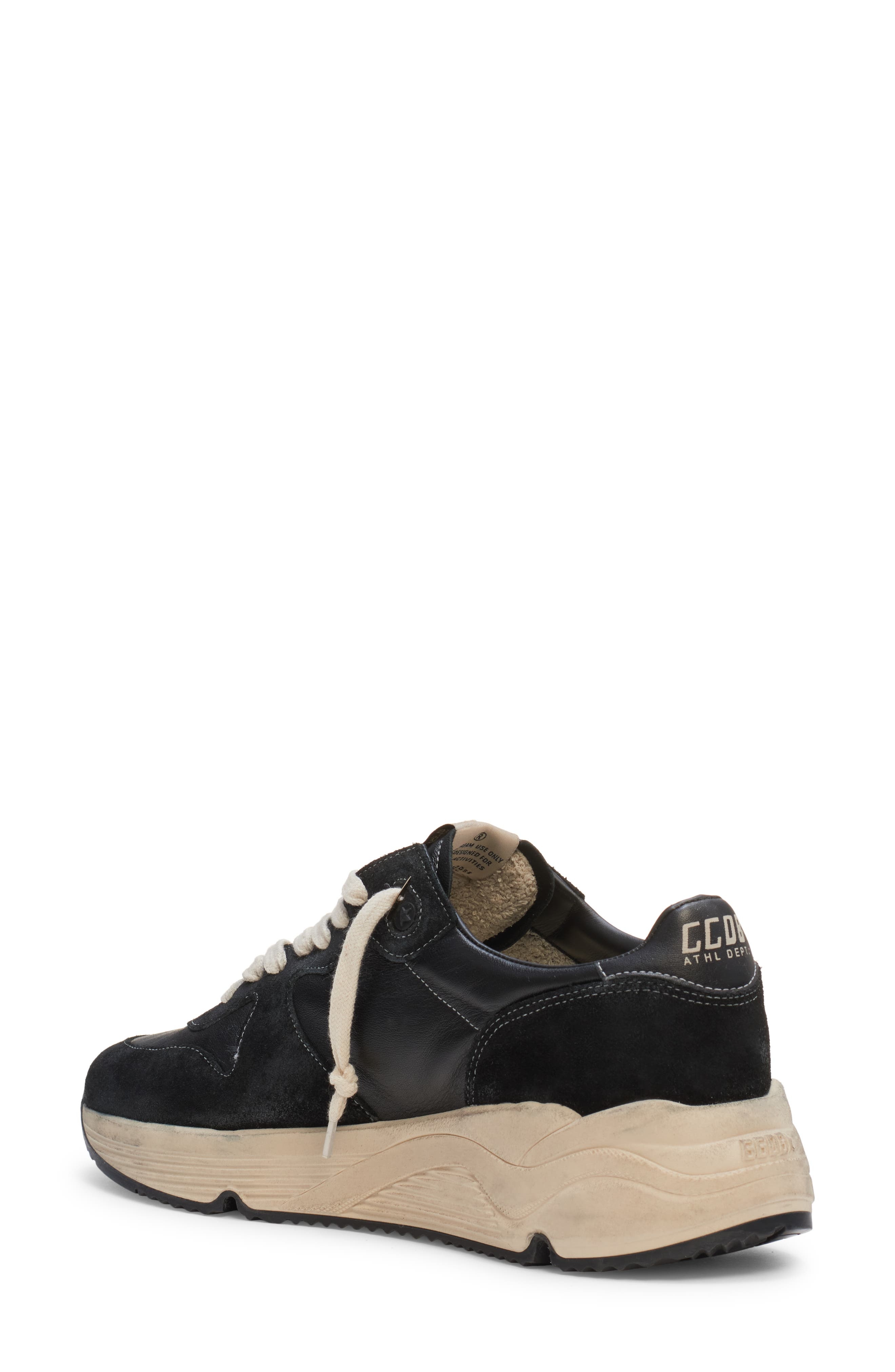 Golden Goose Running Sole Sneaker in Black /White at Nordstrom - 2