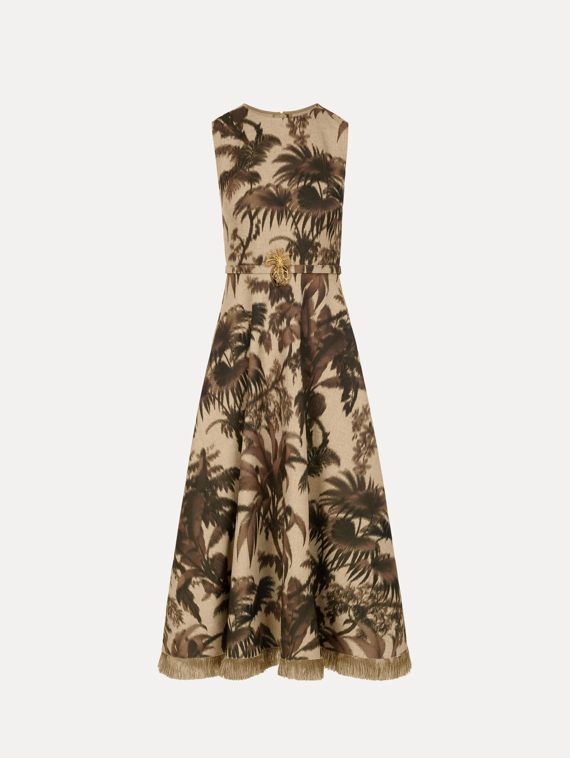 CHINÉ PALM LEAVES DRESS - 1