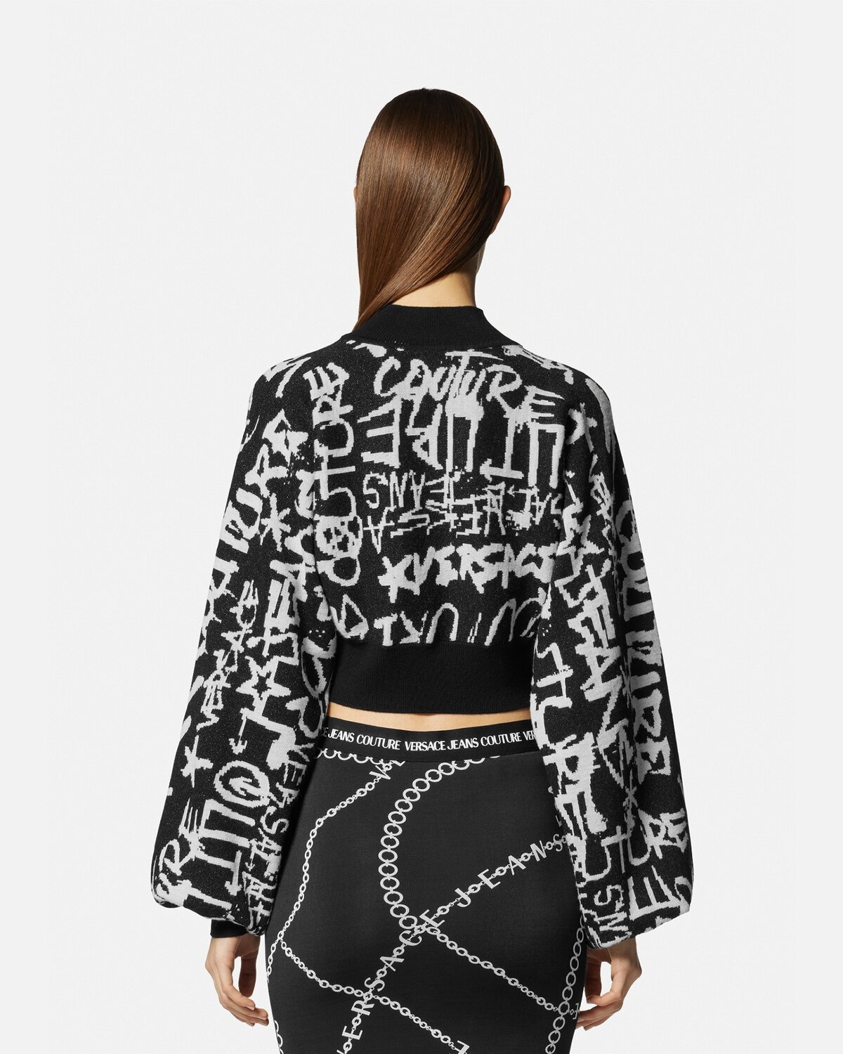 Graffiti Crop Sweater - 4