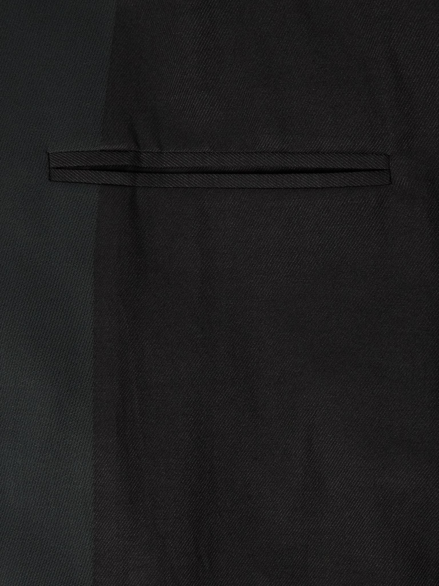Wool-Tricotine Blazer Black - 5