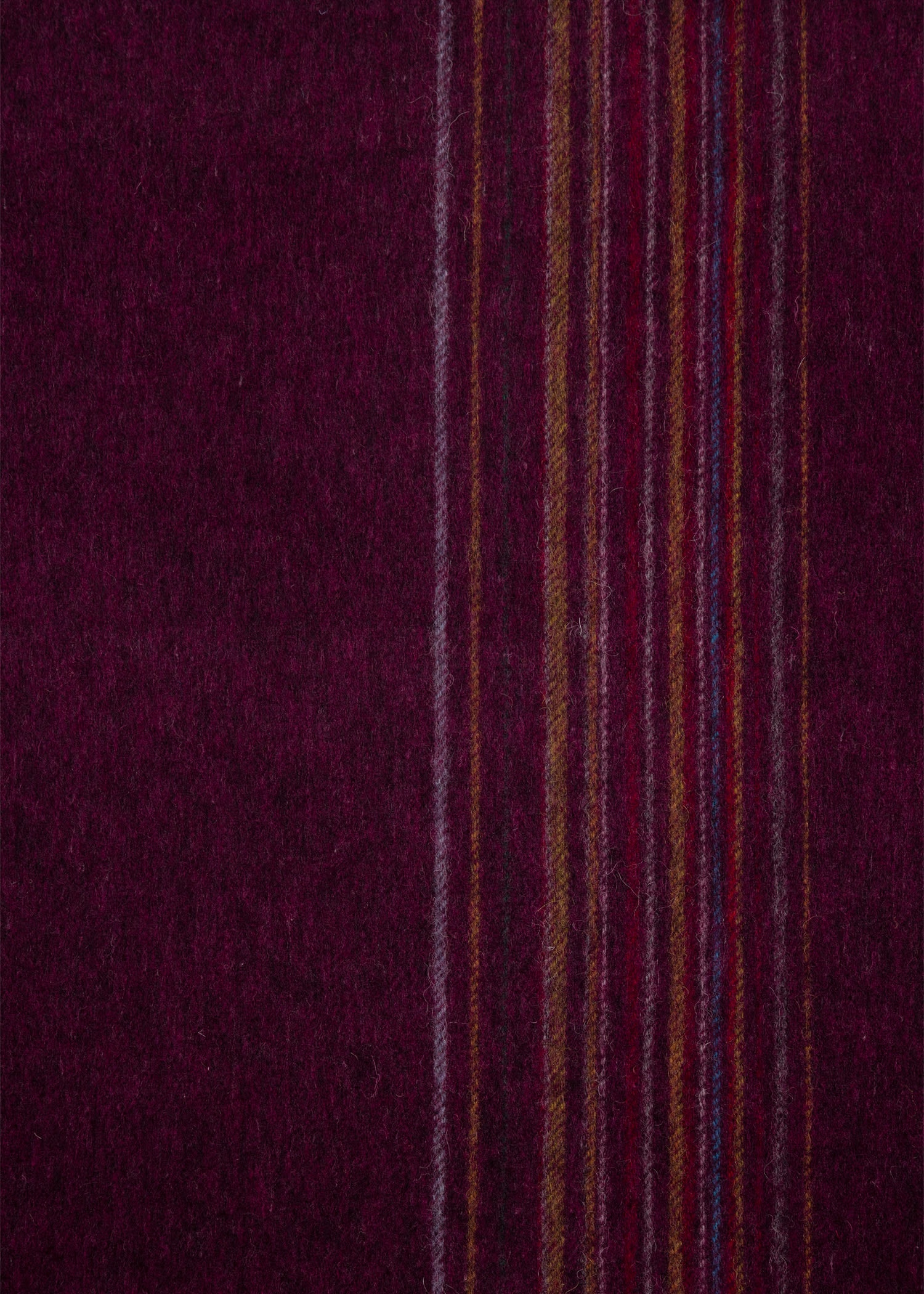 'Signature Stripe' Lambswool-Cashmere Scarf - 3
