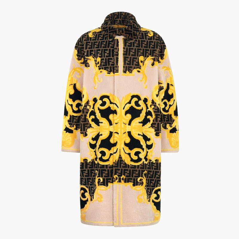 Fendace multicolor shearling coat 1
