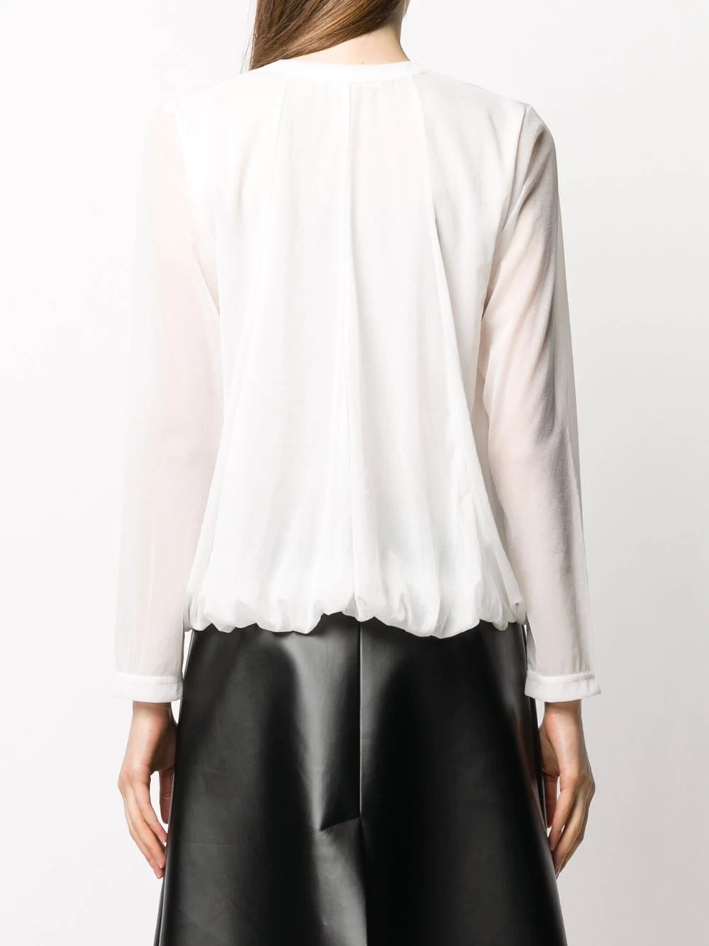 gathered hem blouse - 4