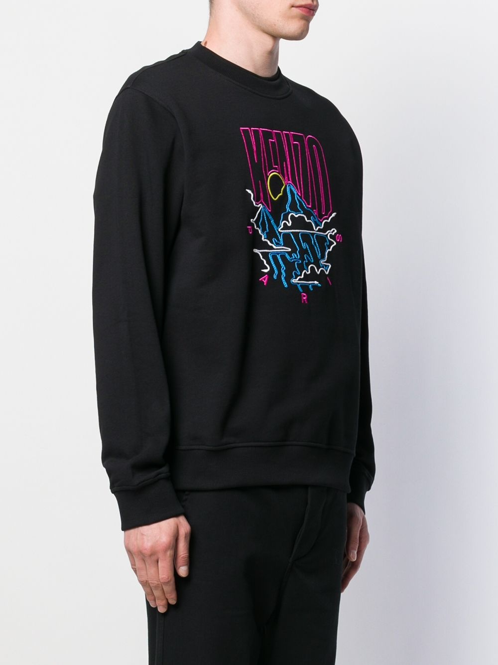 embroidered logo sweatshirt - 3