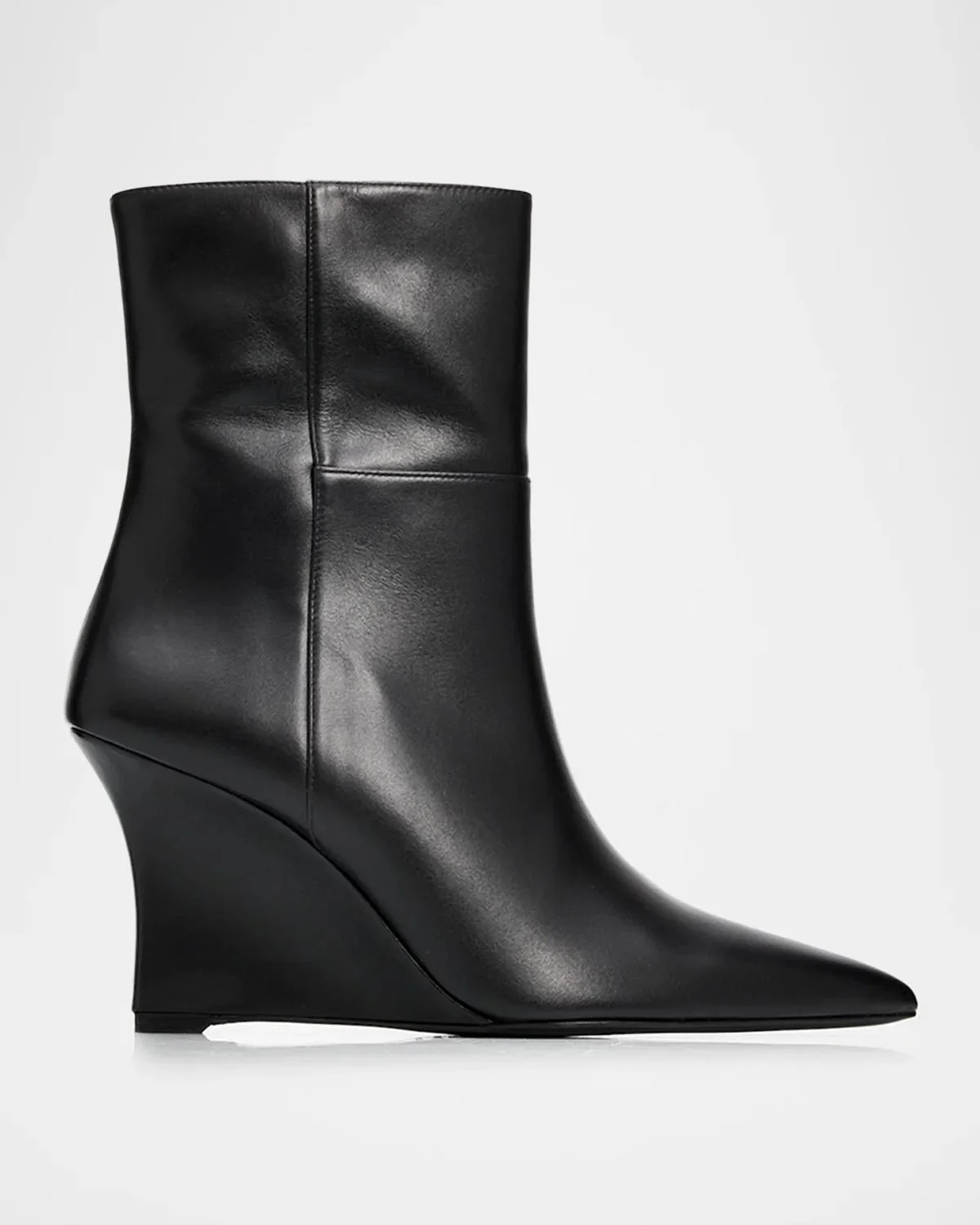 85mm Vinnie Leather Wedge Booties - 1