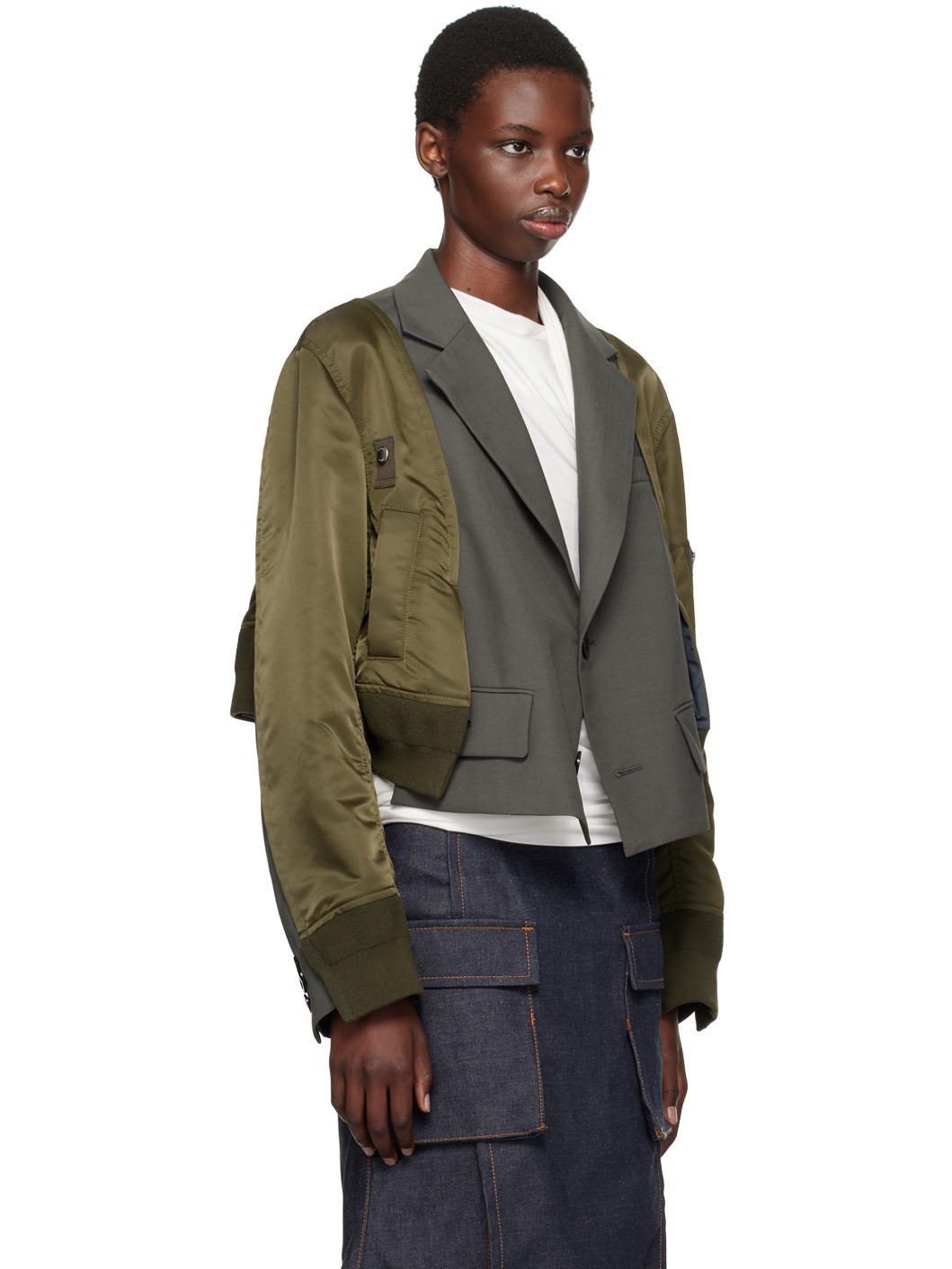 Khaki Suiting Blazer - 2