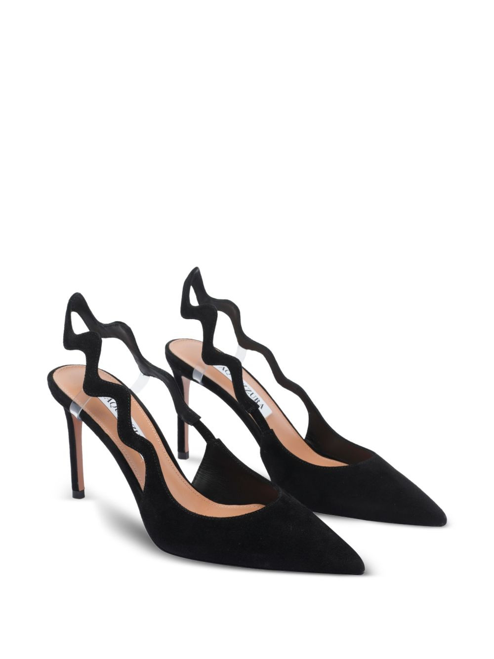 85mm Artiste Sling wave-detail slingback pumps - 2