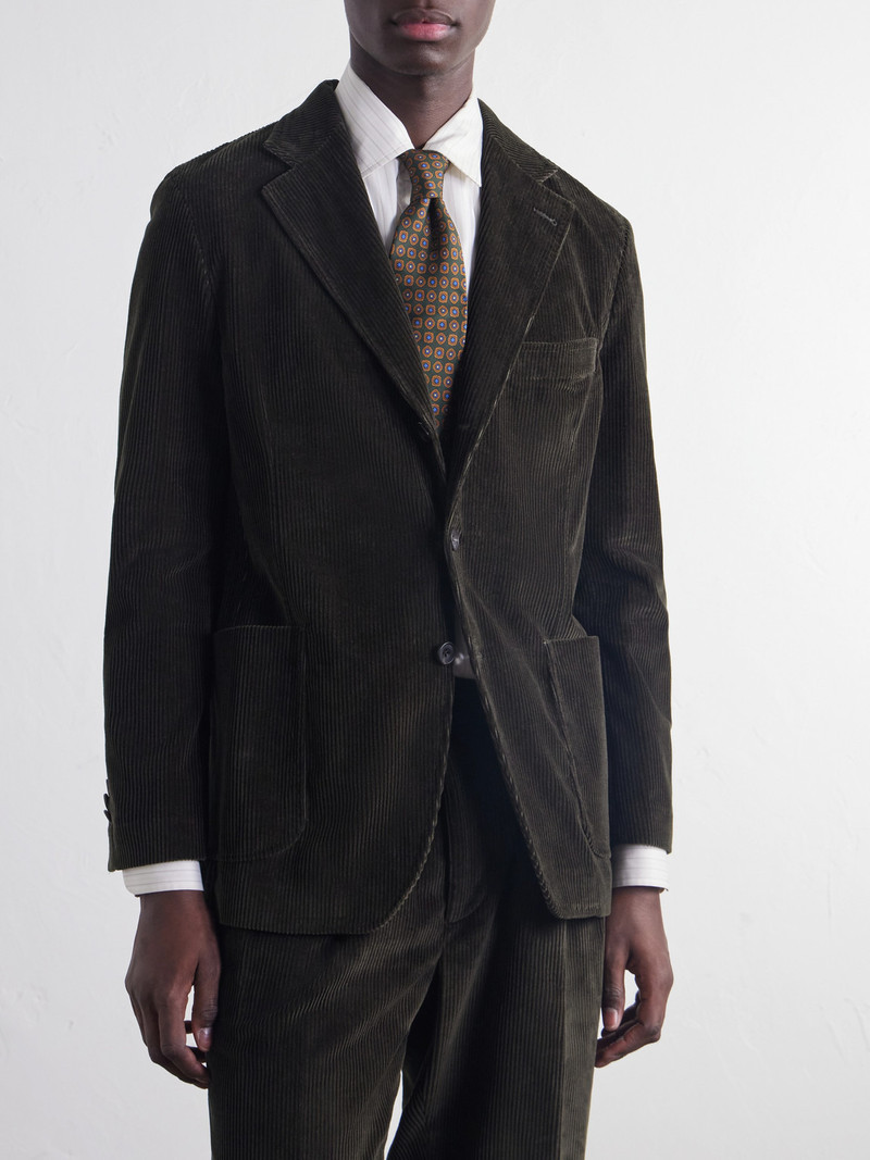 Darted Cotton-Corduroy Suit Jacket 3