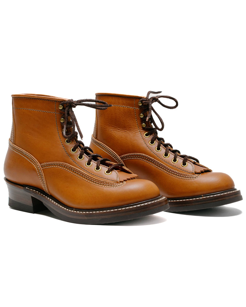 JOHN LOFGREN Donkey Puncher Boots Badalassi Carlo Leather Cognac outlook