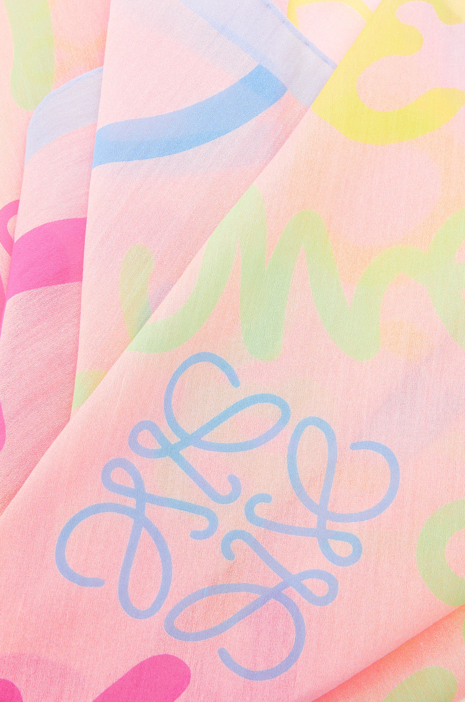 LOEWE scarf in cotton and silk - 2