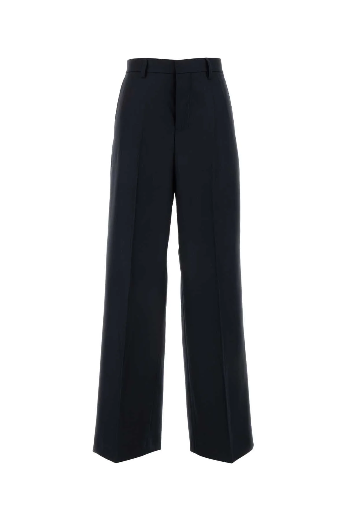 Ami Women Midnight Blue Wool Pant - 1