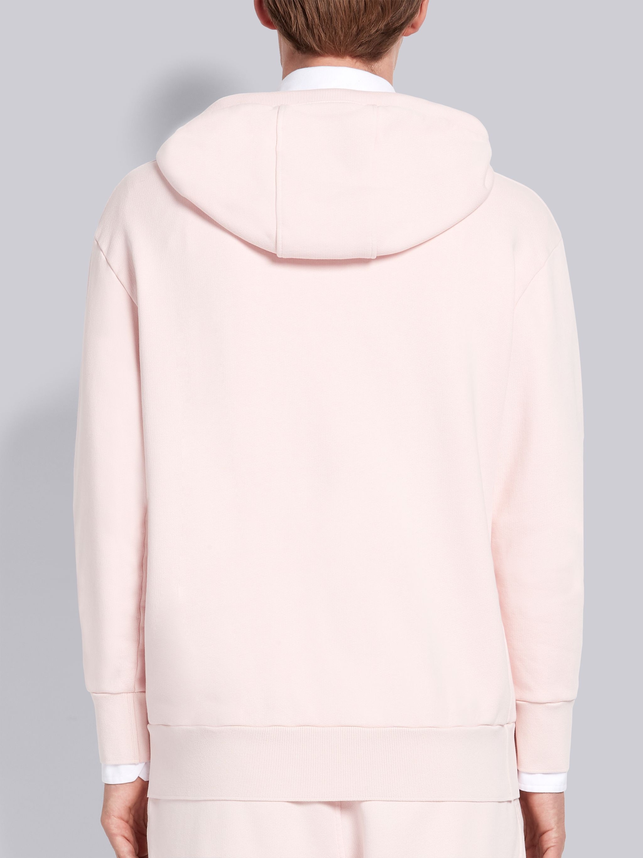 Pink Classic Loopback Garment Dyed Pullover Hoodie - 3