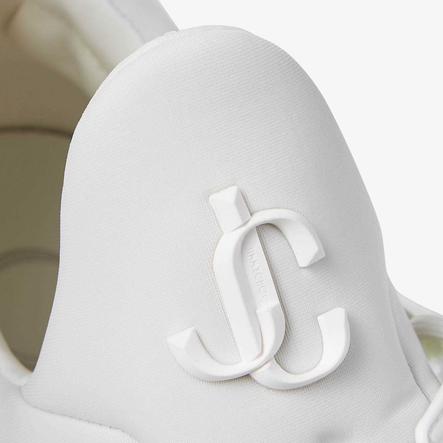 Cosmos/M
White and Silver Leather and Neoprene Low-Top Trainers - 3