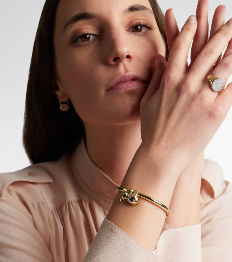 Yvonne Léon Koala 9kt gold (375/1000) bracelet with diamonds and enamel outlook