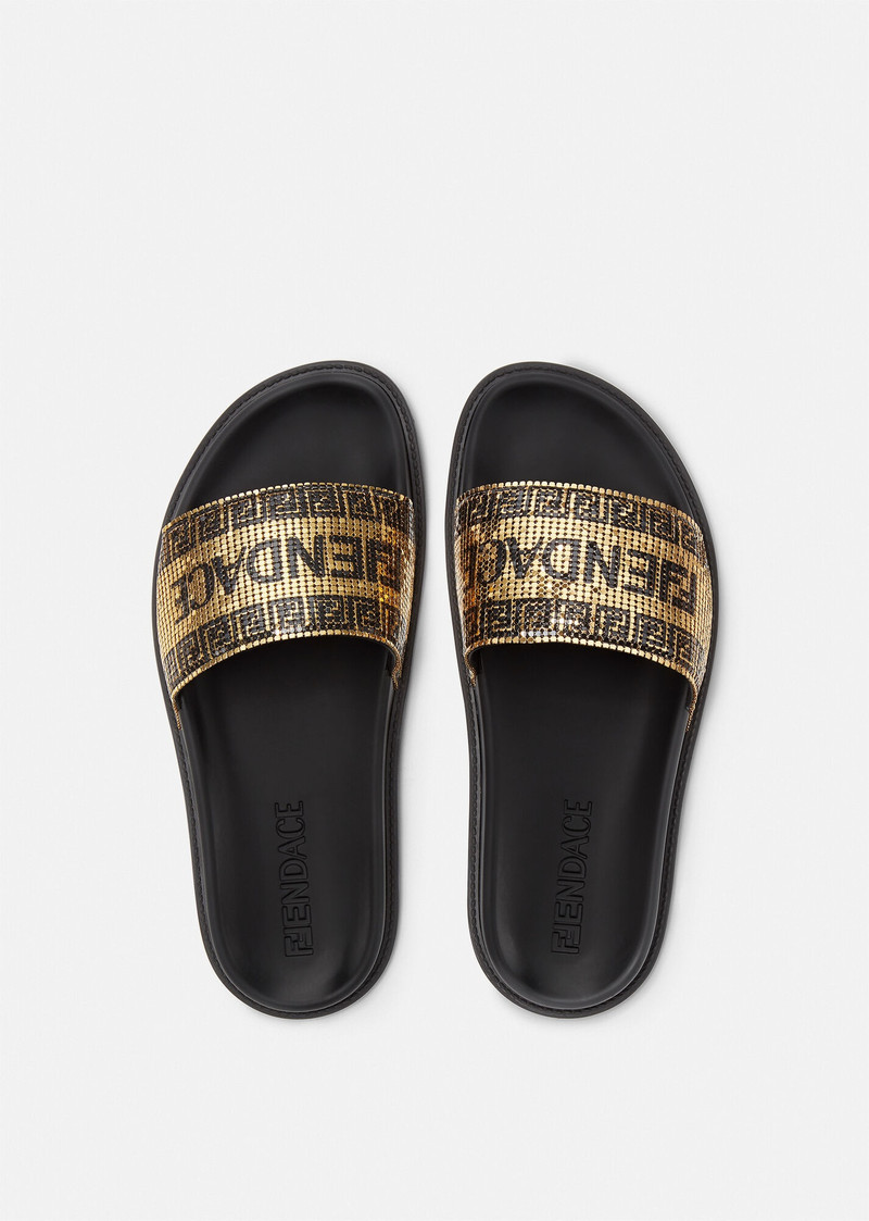 Fendace Logo Metal Mesh Sliders 3