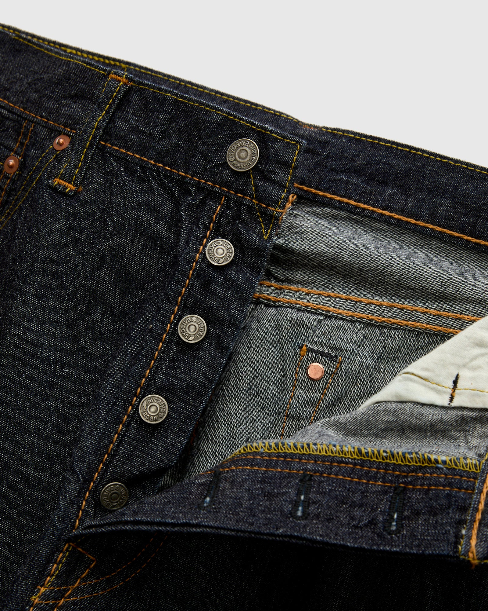 1182-002 10oz Lightweight Selvedge Denim - Piped Straight Fit - 8