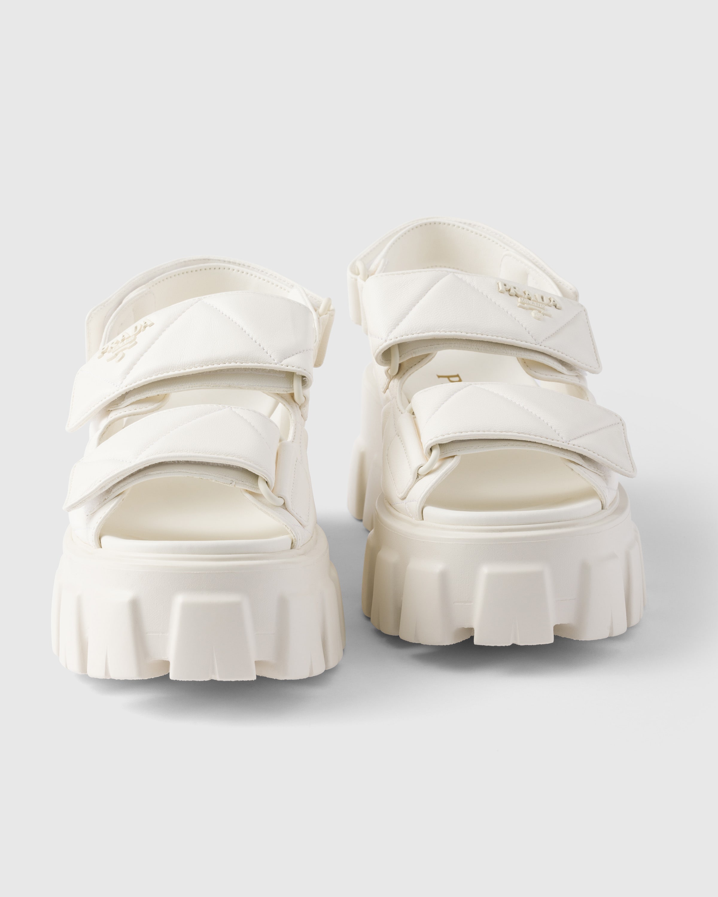 Monolith nappa leather sandals - 5