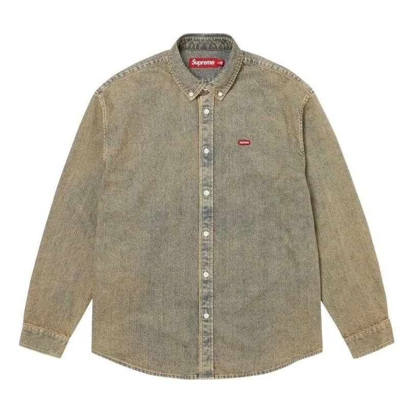 Supreme SS26 Small Box Denim Shirt 'Dirty Indigo' SUP-SS26-362-DND - 1